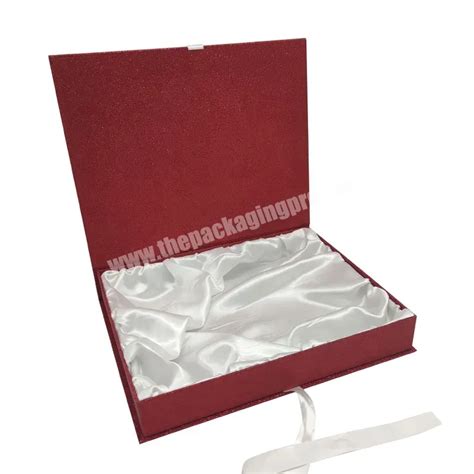 Luxury Gift Box With Silk Lined Satin Insert Custom Logo Printed Buy