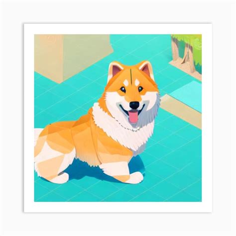 Shiba Inu Art Print by EZPROART - Fy