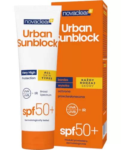 Novaclear Urban Sunblock krem ochronny SPF 50 125 ml ᐈ Cena Opinie