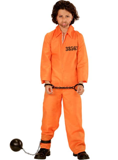 D Guisement Prisonnier Orange Enfant Funidelia