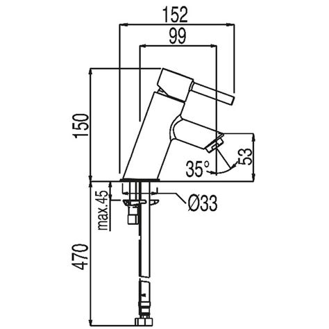 Grifo Monomando Inclinado Para Lavabo Lex Alp Suministros Online