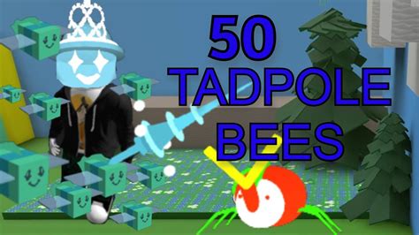 Using Gifted Tadpole Bees Roblox Bee Swarm Simulator Youtube