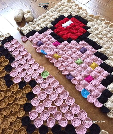 Crochet Cupcake Pixel Blanket Repeat Crafter Me Pixel Crochet