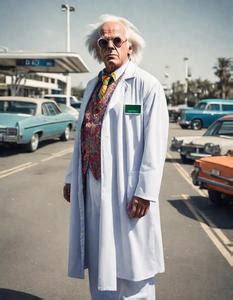 Doc Brown Costume. Face Swap. Insert Your Face ID:900589