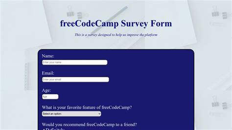 Freecodecamp Form