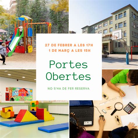 Portes Obertes Escola Les Ac Cies