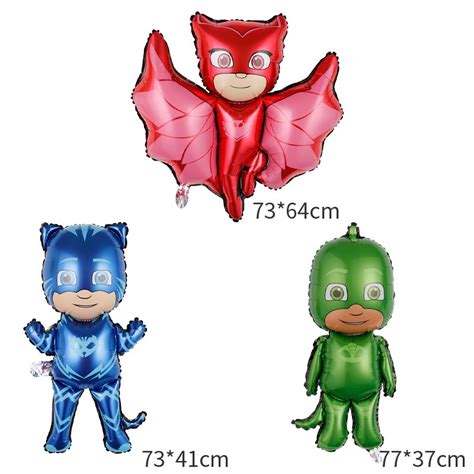 Balloons 1pc Cartoon Pj Masks Catboy Gekko Owlette Foil Balloons