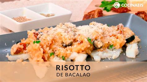 Risotto De Bacalao Arroz Cremoso Italiano Con Queso Parmesano