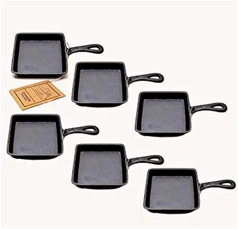 Amazon Old Mountain Square Single Serve Cast Iron Skillet