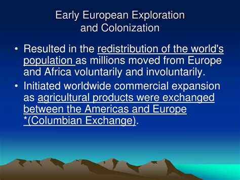 Ppt Early European Exploration And Colonization Powerpoint Presentation Id 706969