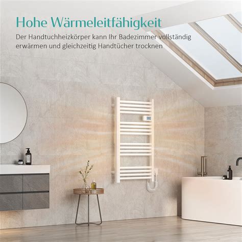 Badheizk Rper Elektrisch Mit Thermostat Elektro Handtuchw Rmer