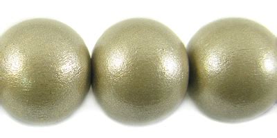 Whitewood 15mm Round Painted Metallic Nude Beads And Pieces