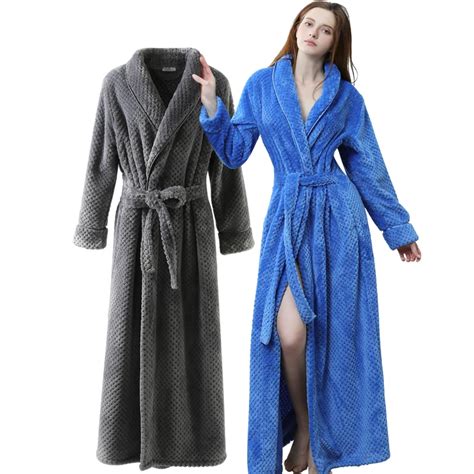 Velvet Dress Black Winter Flannel Sexy Women Robes Plus Size Long