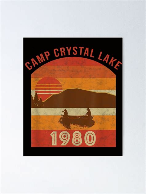 Camp Crystal Lake Summer Vintage Poster For Sale By Artbahlou