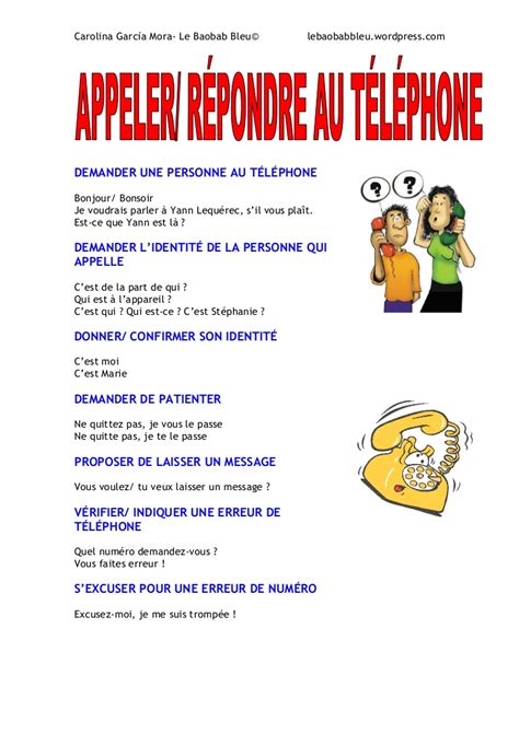 Appeler Repondre Au Telephone French Expressions T L Phone