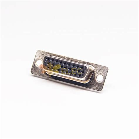 D Sub Pin High Density Female Connector Degree Solder Type For Cable