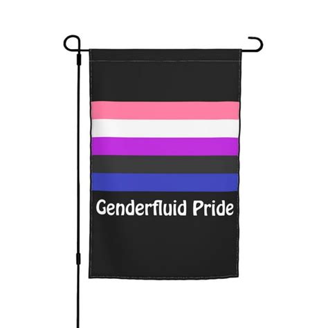 Genderfluid Pride Flag Garden Flags 12x18 Inch Double Sided Banner For