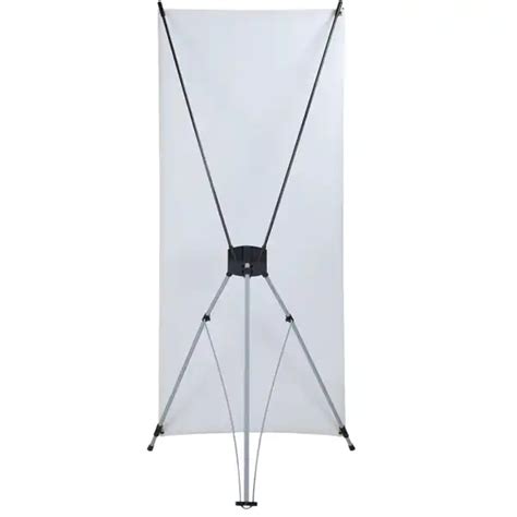 Wholesale Telescope Aluminum X Banner Display Rack Stand With PVC