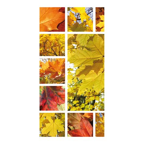 Banner Autumn Leaves Collage Fabric 180x90cm Gillgrens Dekor