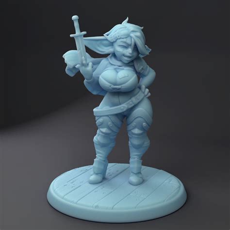 Meryl Sexy Goblin Pinup Female Rogue Mini Dandd Resin 28mm 32mm Or 54mm