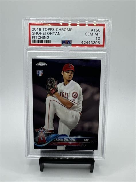 Topps Chrome Shohei Ohtani Pitching Rc Rookie Psa Gem Mint