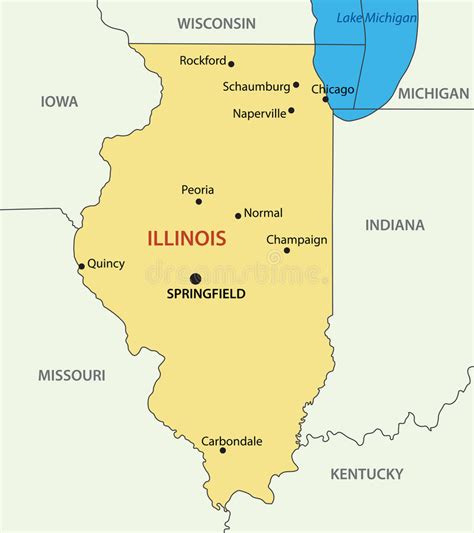 Illinois Capital Map