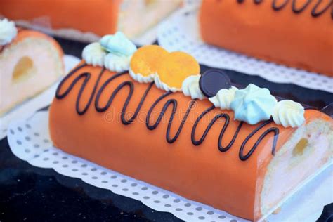 Orange Marzipan Confectionery Stock Image Image Of Display Chocolate