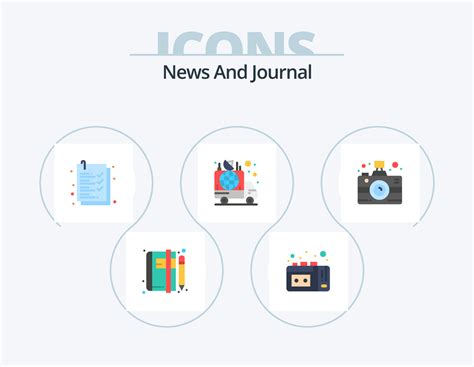 News Flat Icon Pack 5 Icon Design Communication News Check List Car