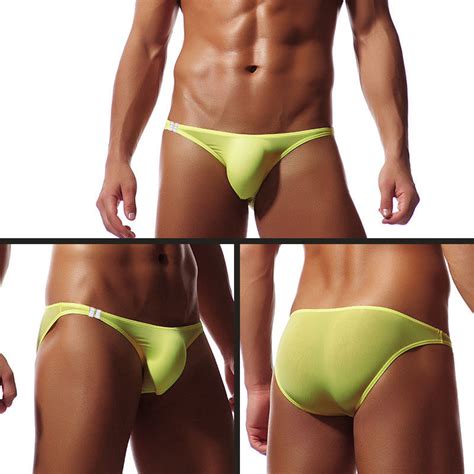 Men S Tanga Underwear Bulge G String Comfy Underpants Bikini Thongs Briefs M Xl Ebay