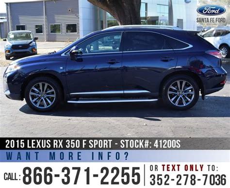 15 Lexus Rx 350 F Sport Leather Seats Sunroof Camera For Sale In