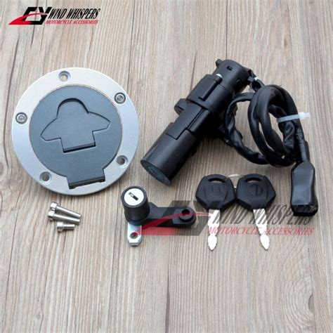 Motorcycle Ignition Switch Fuel Tank Gas Cap Seat Lock Key Set For Yzf