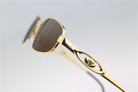 Gianni Versace S80 030 Medusa Head Vintage 90s Gold Small Etsy In