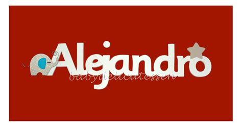 Baby Delicatessen Letras De Madera Alejandro