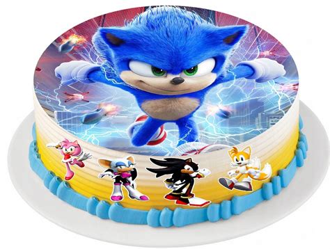 Zestaw Op Atek Na Tort Postacie Napis Sonic Allegro Pl