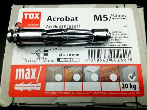 Tox Acrobat Metall Hohlraumd Bel M Bis M Mhd S Metallspreizd Bel