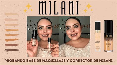 RESEÑA BASE DE MAQUILLAJE Y CORRECTOR DE MILANI CONCEAL PERFECT