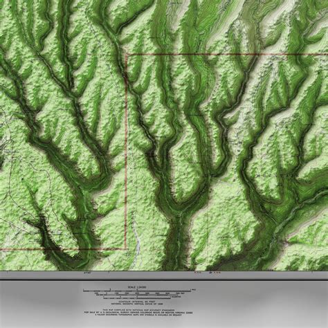 Mesa Verde Topographic Map Map Of Grand Canyon Geoartmaps