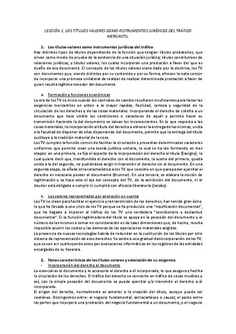 Tema 1 Los Titulos Valores Pdf