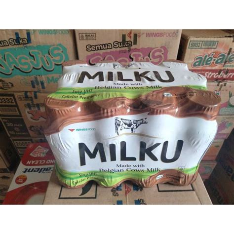 Jual Milku Susu UHT Coklat 200ml 1 Pack Isi 12 Botol Shopee Indonesia