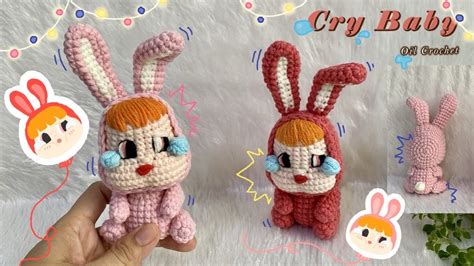 Crochet Amigurumi 😭 How To Crochet Popmarts Crybaby Keychain Tutorial