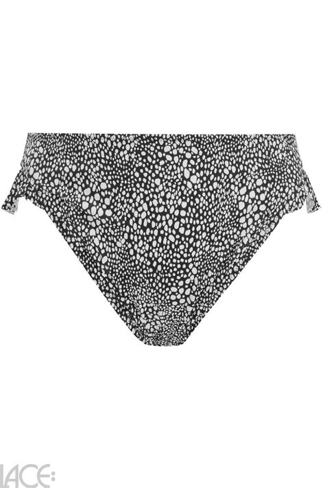 Elomi Swim Pebble Cove Bikini Classic Brief High Leg BLACK Lace