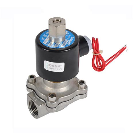 Covna 2 Way 24 Volt Normally Open Diaphragm Solenoid Valve 304 Stainless Steel Electric Solenoid