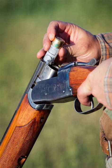 Loading shotgun stock photo. Image of firearm, background - 29196046