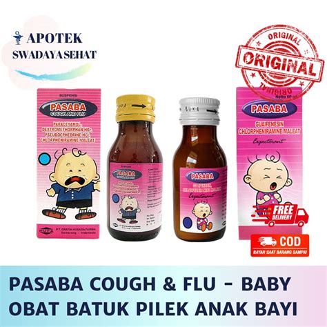 Jual Pasaba Syrup Flu Batuk Anak Pasaba Baby 60 Ml Cough And Flu