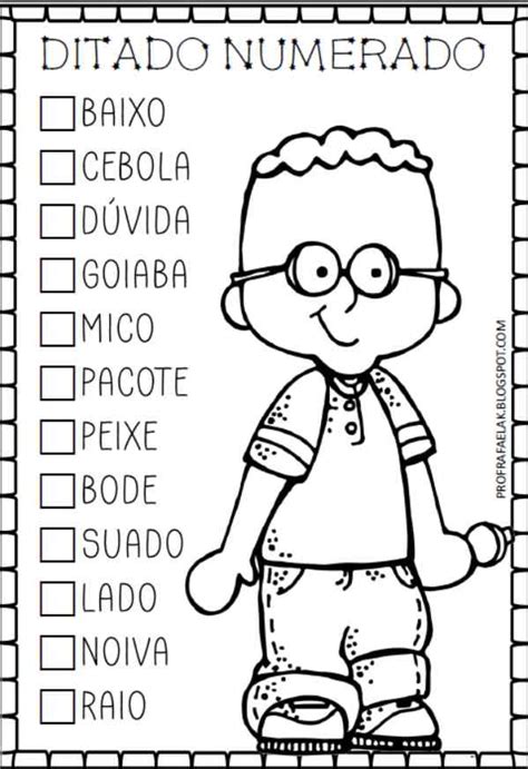 Ditado Usando Dados Ao Ano Tima Ideia Professor Off