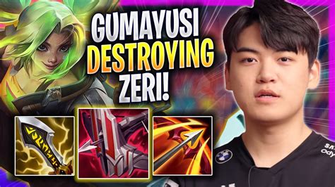 GUMAYUSI DESTROYING WITH ZERI T1 Gumayusi Plays Zeri ADC Vs Draven