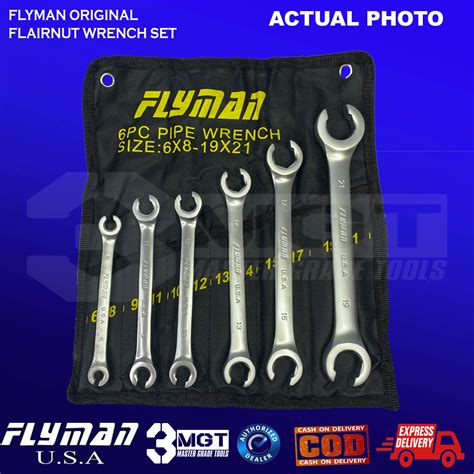 Original Flyman Pcs Flare Nut Wrench Set Tube Wrench Tool Set