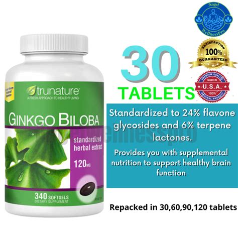 Trunature Ginkgo Biloba Softgels Authentic Lazada Ph