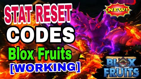 All Stat Reset Codes Blox Fruits Working 2024 Cissy Corrianne