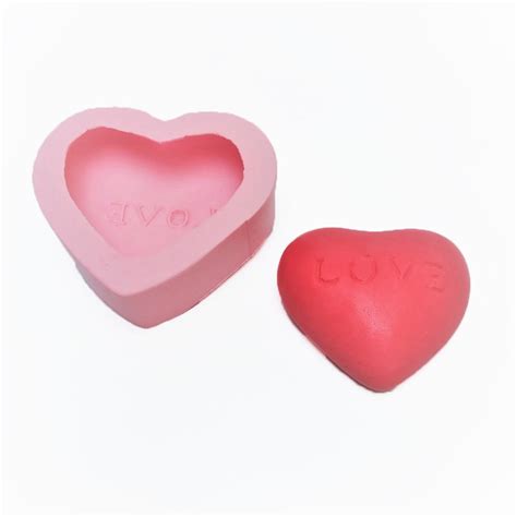 Molde de Silicone Coração Love Elo7 Produtos Especiais